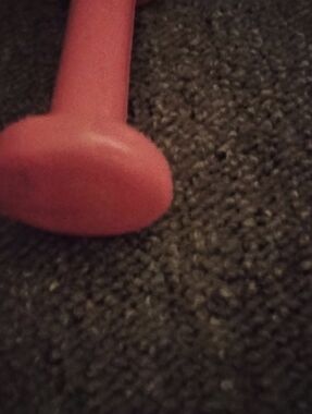 Hand Held Dumbbell Pink One Of Them